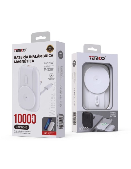 Batería inalámbrica 10000mAh TEMCO CKP06-N