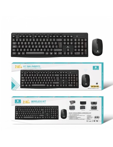 KIT TECLADOR Y RATON 2.4G HP-50530 HOPECOM