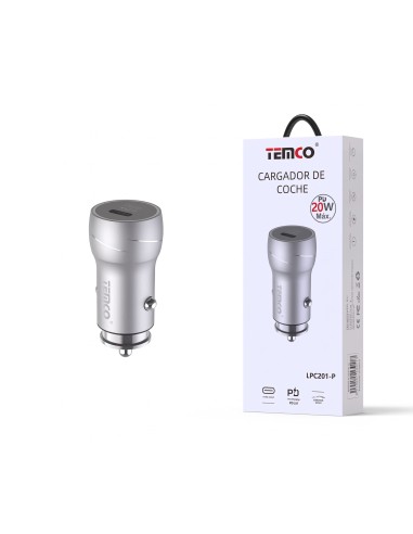 CARGADOR COCHE 20W LPC201-P TEMCO