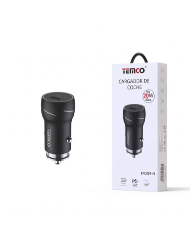 CARGADOR COCHE 20W LPC201-N  TEMCO