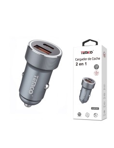 CARGADOR COCHE 2EN1 30W JQP302 TEMCO