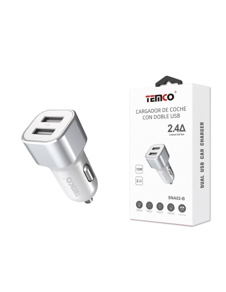 CARGADOR COCHE 2.4A SNA02-B  TEMCO