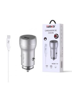 CARGADOR DE COCHE TIPO C 30W LPC301-T-P TEMCO