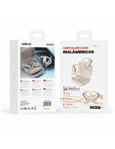 Auriculares Open Ear TEMCO GS09-B Bluetooth 6.0