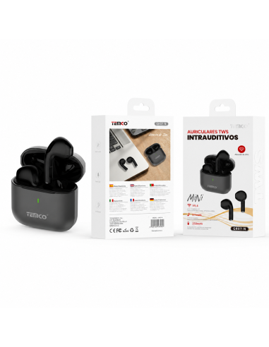 Auriculares TWS TEMCO GR07-N estuche aleación zinc
