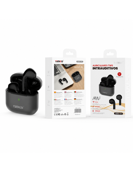 Auriculares TWS TEMCO GR07-N estuche aleación zinc