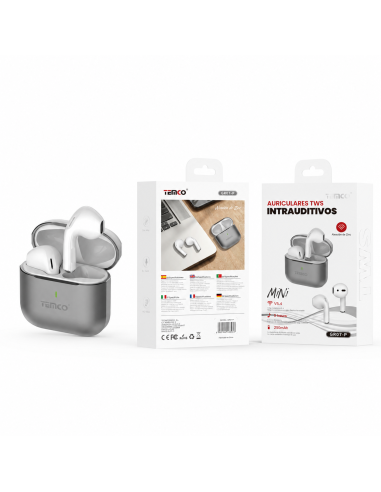 Auriculares TWS TEMCO GR07-P Estuche Aleación Zinc