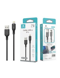 CABLE USB A IP-L 2.4A NEGRO HP-10015 HOPECOM