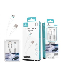 CABLE USB A TIPO C 3.1A BLANCO HP-10111 HOPECOM