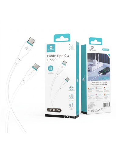 CABLE TIPO C A TIPO C 3M HP-10130 HOPECOM