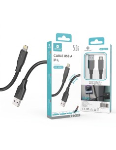 CABLE USB A IP-L 5.0A NEGRO HP-10203 HOPECOM