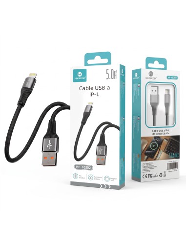 CABLE USB A IP-L 5.0A HP-10302 HOPECOM