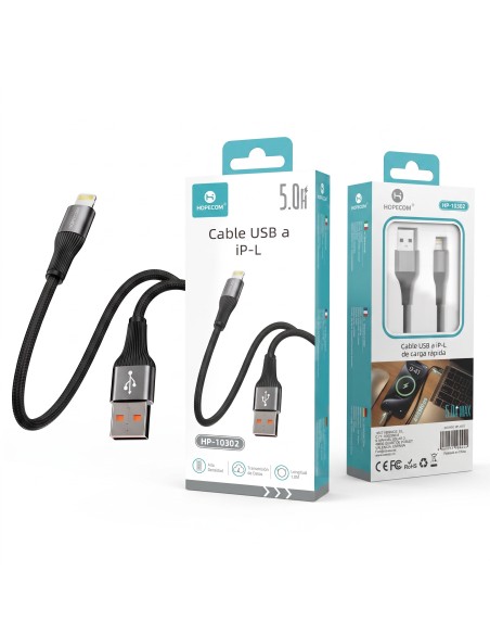 CABLE USB A IP-L 5.0A HP-10302 HOPECOM