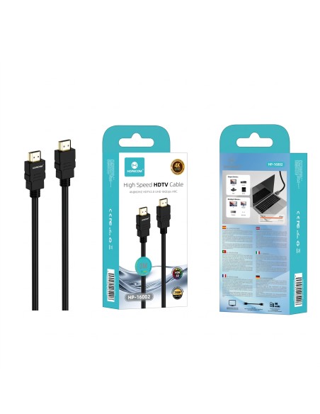 CABLE HDMI 3M HP-16002 HOPECOM
