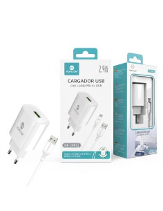 CARGADOR MICRO USB 2.4A HP-20012 HOPECOM