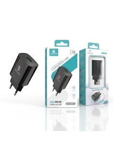 CARGADOR USB NEGRO 2.4A HP-20011 HOPECOM