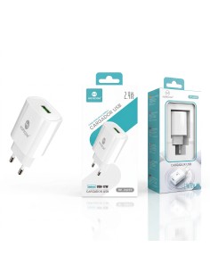 CARGADOR  2.4A BLANCO  HP-20010 HOPECOM 2