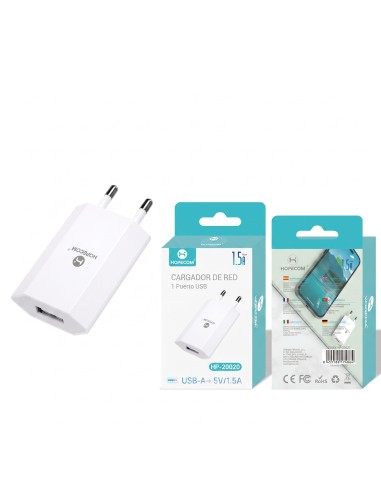 CARGADOR DE RED 1.5A HP-20020 HOPECOM