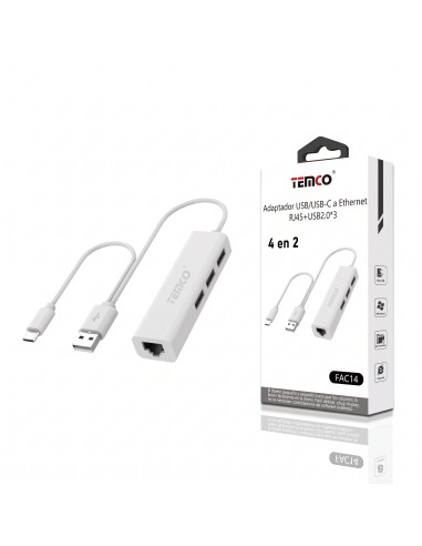 ADAPTADOR USB/C A RJ45 FAC14 TEMCO