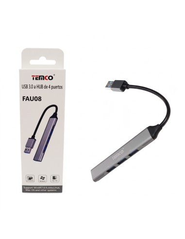 USB3.0 AHUB DE 4PUERTOS FAU08 TEMCO