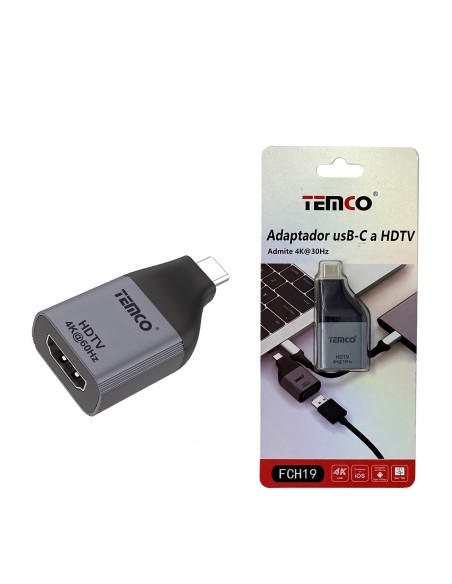 ADAPTADOR TYPE C A HDMI  FCH19 TEMCO