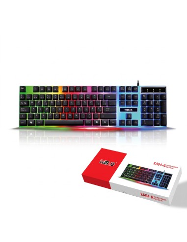 TECLADO MULTICOLOR KA04-N  TEMCO