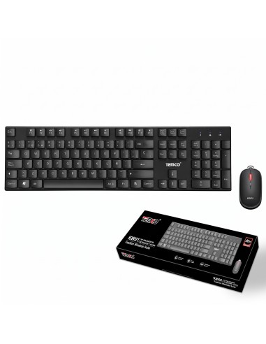 INALAMBRICO TECLADO Y RATON KW01-N  TEMCO