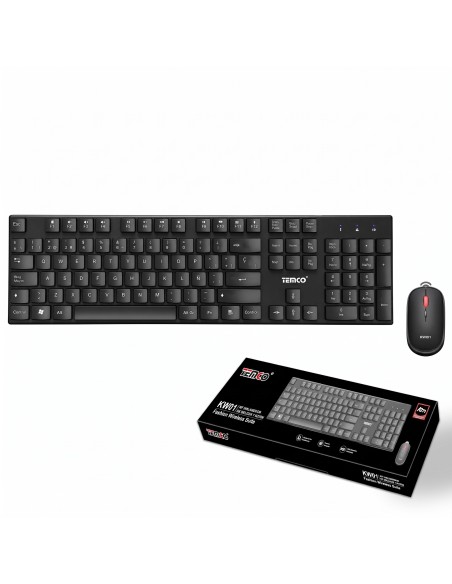 INALAMBRICO TECLADO Y RATON KW01-N  TEMCO