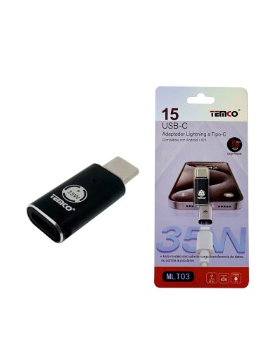 ADAPTADOR LIGHTNING A TYPE C MLT03 TEMCO