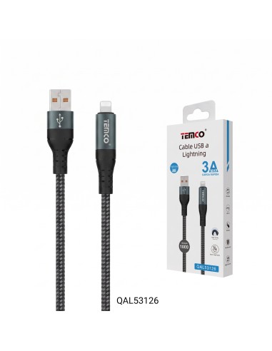 CABLE USB A LIGH. 3A QAL53126 TEMCO