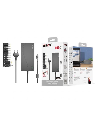 CARGADOR UNIVERSAL PARA PORTATILES 100W YWL10 TEMCO