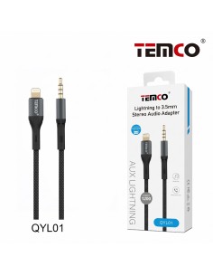 CABLE LIGHTNING A 3.5MM QYL01 TEMCO
