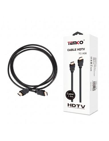 CABLE HDMI A HDMI 1.5M TC-X06 TEMCO