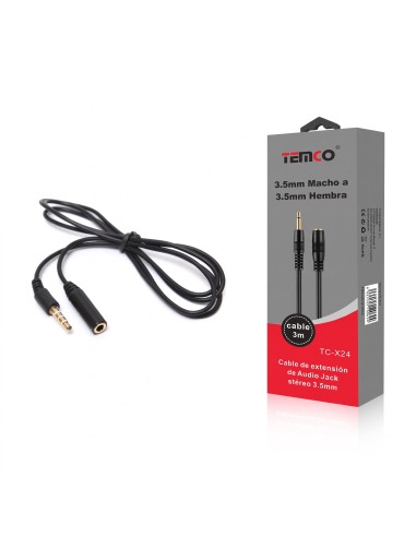 CABLE AUDIO MACHO A HEMBRA 3M TC-X24  TEMCO