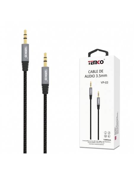 CABLE AUDIO 3.5MM YP-03  TEMCO