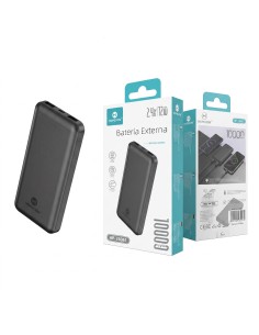 BATERIA EXTERNA 10000MAH NEGRO HP-28061 HOPECOM