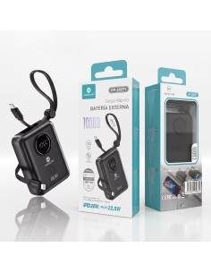 BATERIA EXTERNA 10000MAH NEGRO HP-28071 HOPECOM
