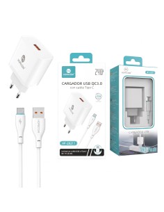 CARGADOR C/C.TIPO C QC3.0 24W HP-20211 HOPECOM