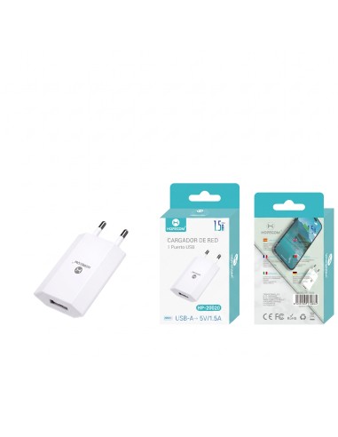 CARGADOR DE RED 1.5A HP-20020 HOPECOM