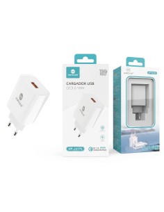 CARGADOR USB QC3.0 18W HP-20170 HOPECOM