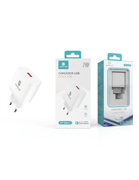 CARGADOR USB QC4.0 24W HP-20210 HOPECOM