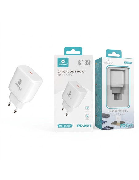 CARGADOR TIPO C PD3.0 35W HP-20330 HOPECOM