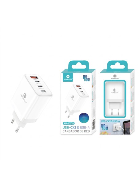 CARGADOR C*3+A 48W HP-20370 HOPECOM
