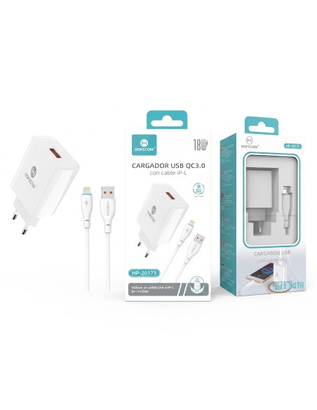 CARGADOR C/C IPHONE 18W HP-20173 HOPECOM