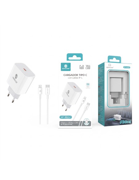 CARGADOR TIPO C A IP-L 20W HP-20252 HOPECOM