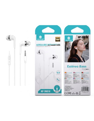 AURICULAR JACK BLANCO HP-30010 HOPECOM