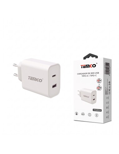 CARGADOR 18W+20W XPQ2002-B TEMCO