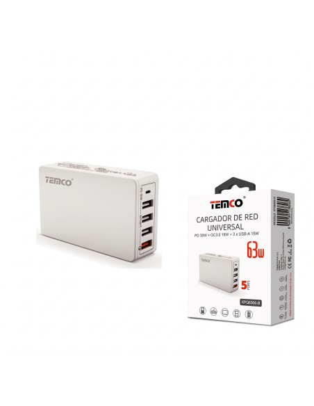 CARGADOR 5PORTS 63W XPQ6306-B *OFERTA*