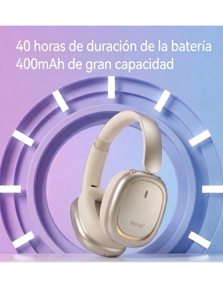 Cascos inalámbricos TEMCO TSN03-L | 40h batería, Bluetooth 6.0