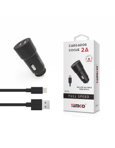 CARGADOR COCHE 2A G2-2L-N TEMCO